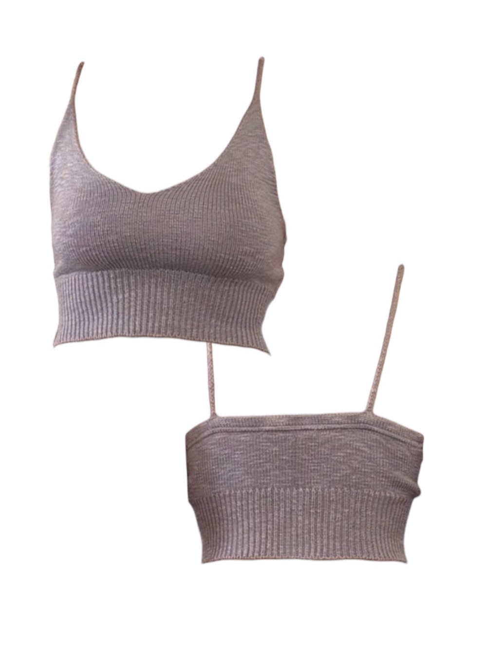 Women's Ribbed Knit Crop Top